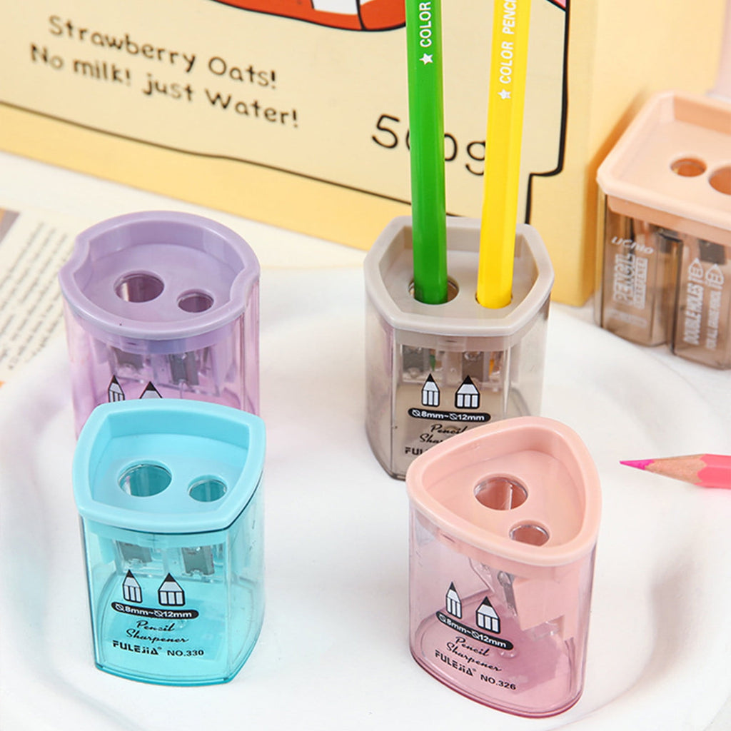 Clearance! Kbndieu Pencil Sharpener, Colored Pencil Sharpener Manual for Pencils and Crayon (2Pcs)