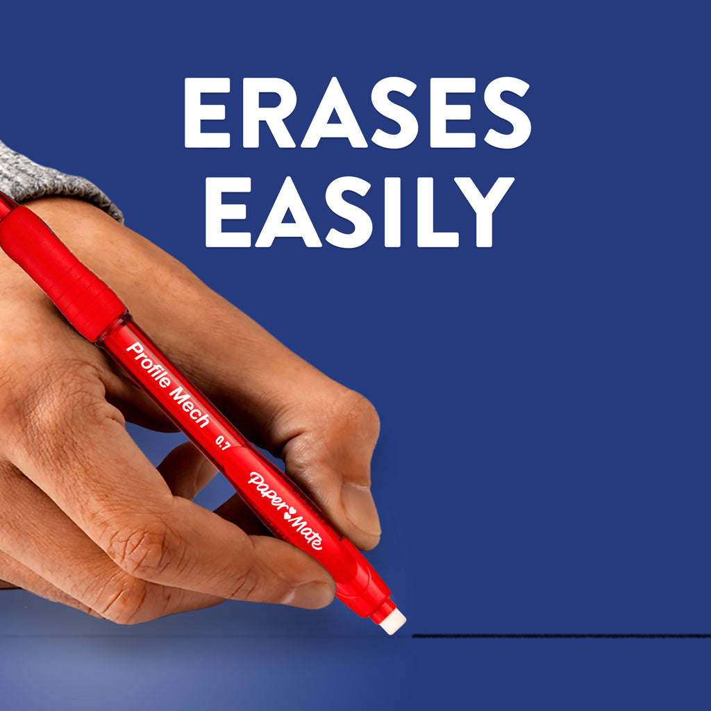 Paper Mate Profile Mech Mechanical Pencil Set, 0.7 mm #2 Pencil Lead, 2 Count