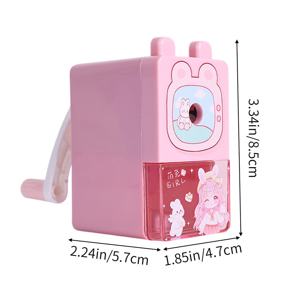 weibbin Cute Pencil Sharpener, Classroom, Home - Manual Sharpener for Colored Pencils, Supplies, Stationery Gifts