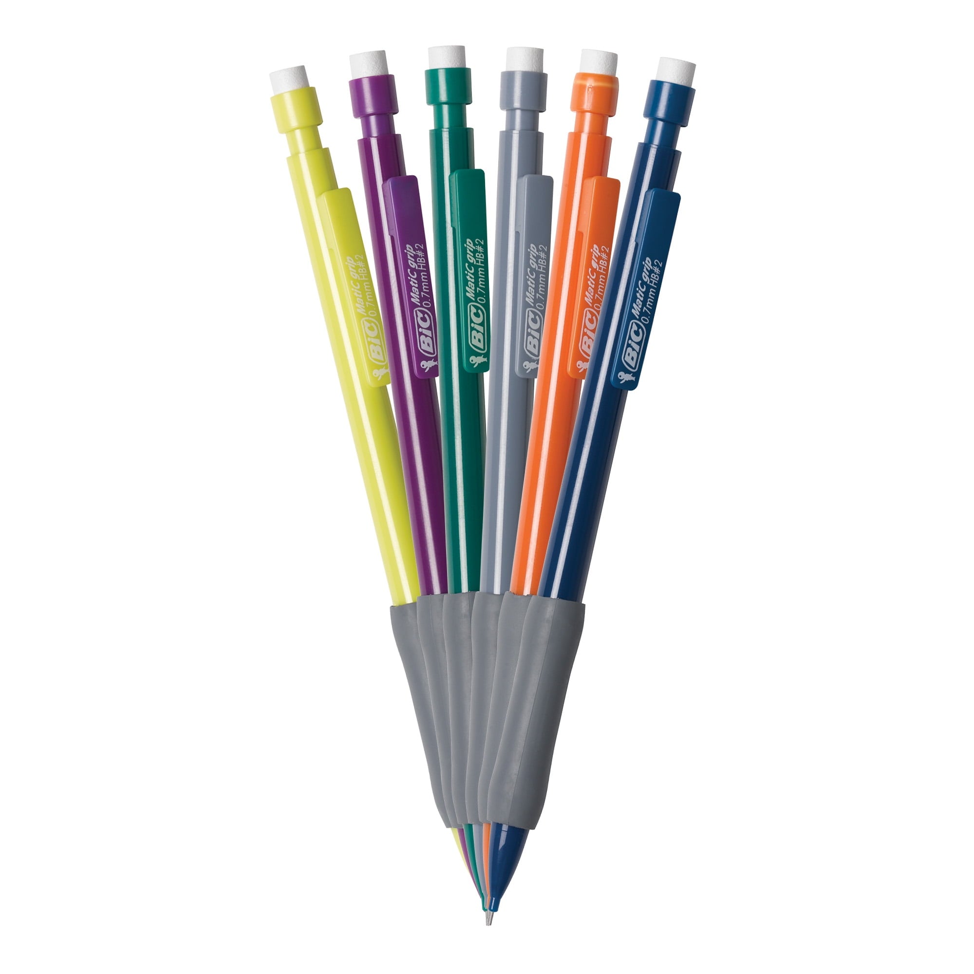 BIC Xtra-Comfort No. 2 Mechanical Pencils, Medium Point (0.7mm), 6 Count Pack of Pencils