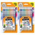 (2 pack) BIC Xtra Sparkle Mechanical Pencil, 0.7 mm, 24 Count
