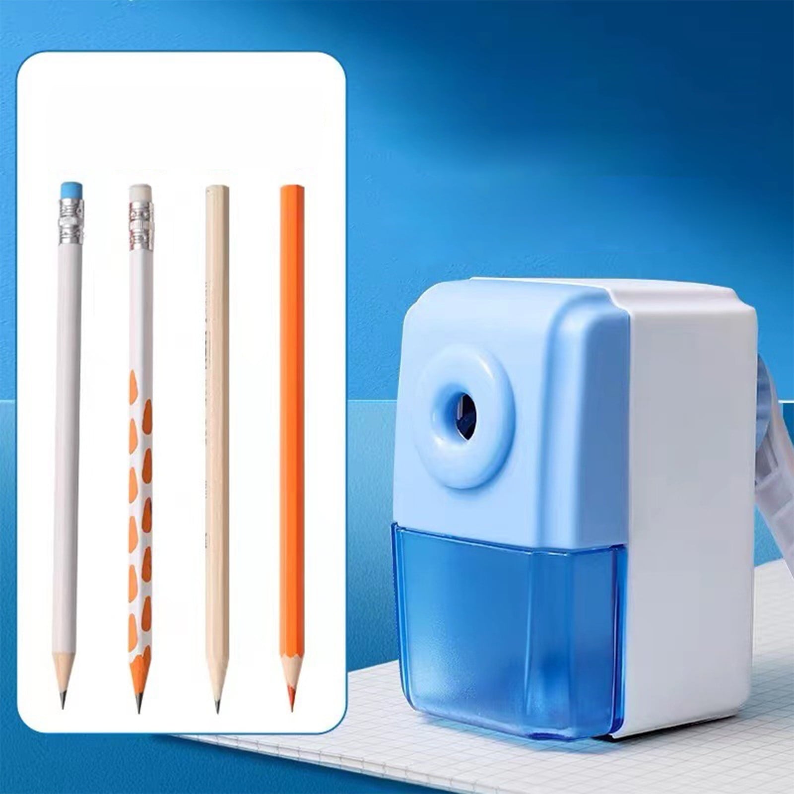 yulier Manual Pencil Sharpener for Pencils and Colored Pencils, Pencil Sharpener for Home and Office