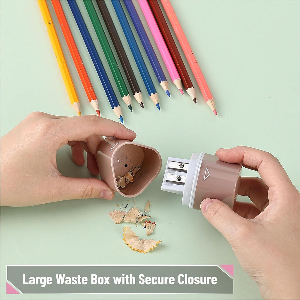 Mr. Pen- Pencil Sharpener for Colored Pencils, 3 Pack, 3 Hole, Pencil Sharpeners Manual, Handheld Pencil Sharpener