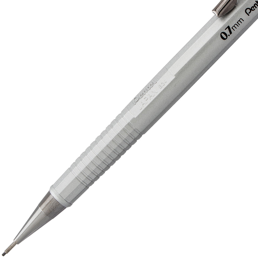 Pentel Sharp Metallic Mechanical Pencil, .5mm with Lead and Erasers