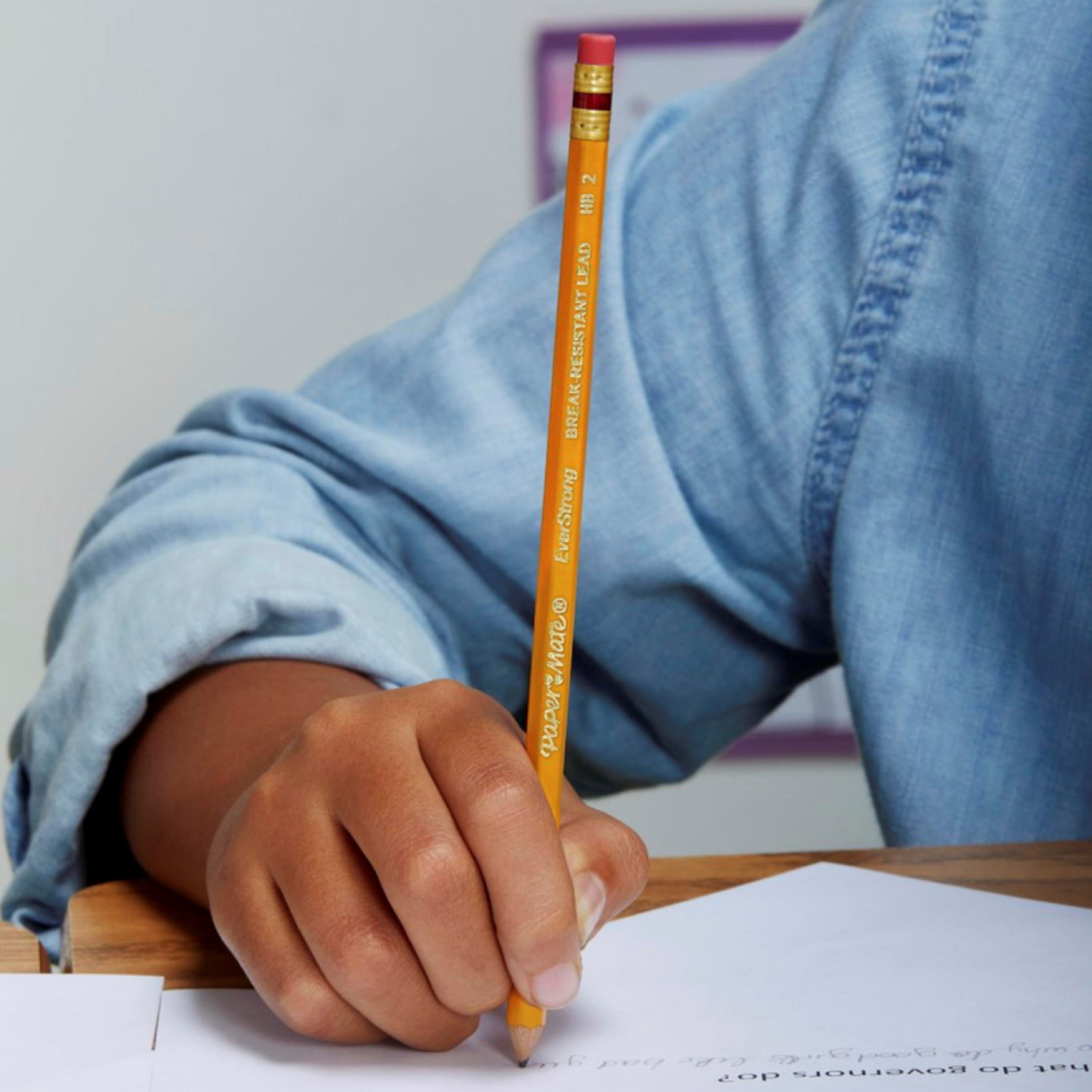 Paper Mate EverStrong #2 Pencils, Reinforced, Break-Resistant Lead When Writing, 72-Count