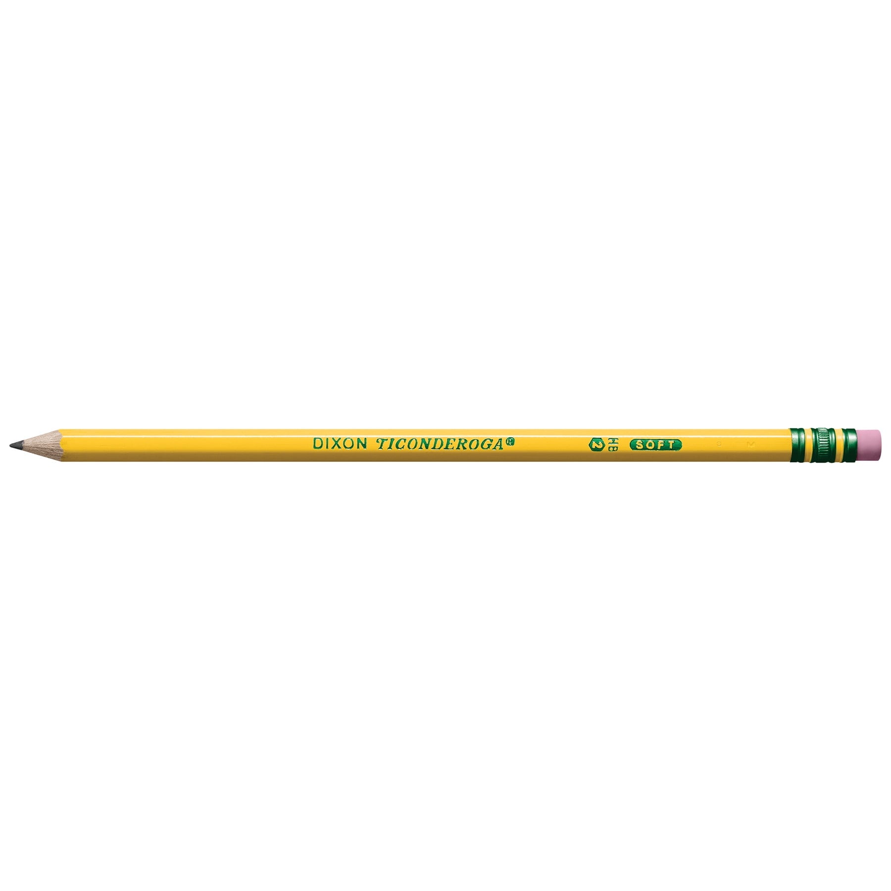 Ticonderoga Sharpened Wooden Pencils, 2 HB, .03mm, Yellow, 60 Count