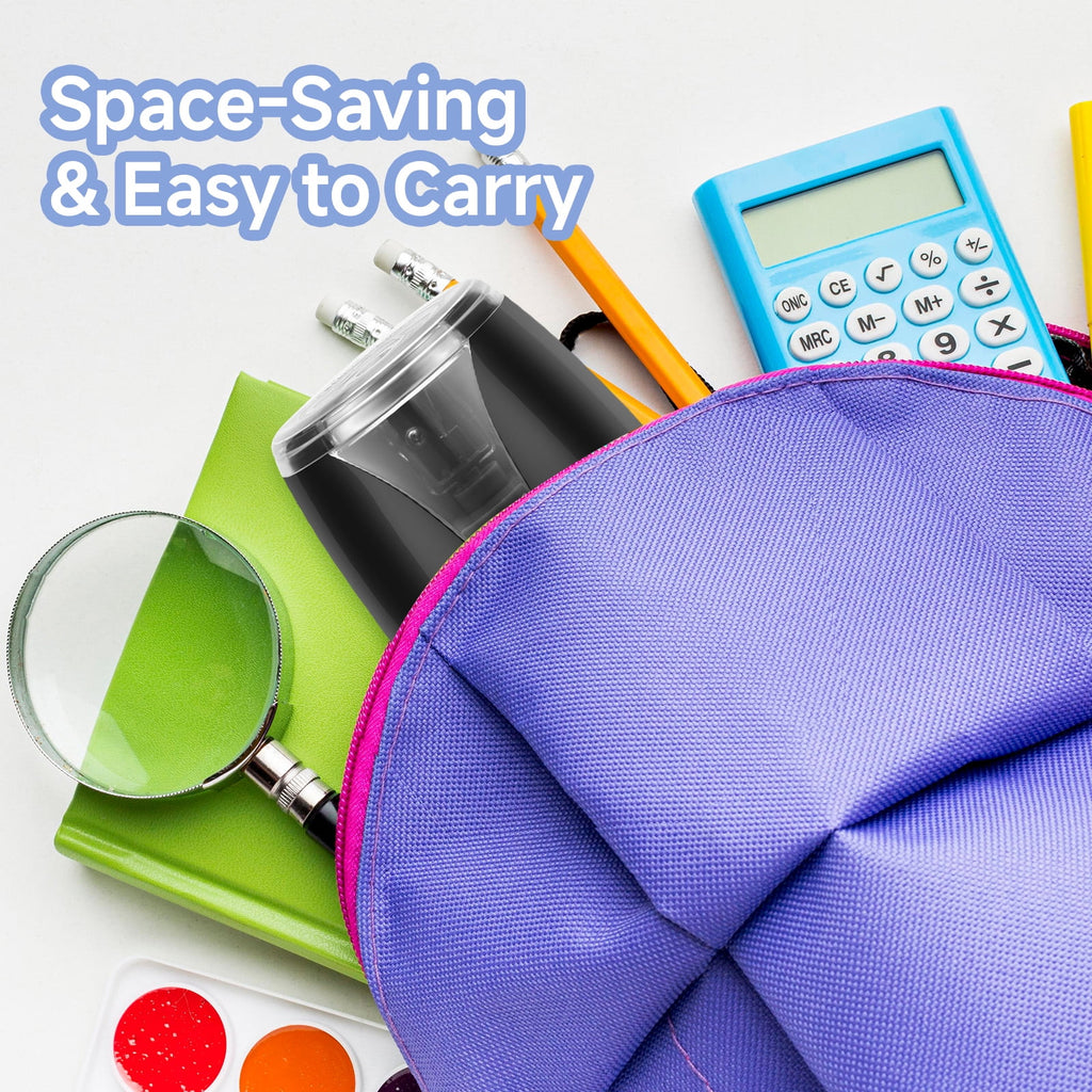 Eagle Electric Pencil Sharpener, Battery Powered, Portable and Replaceable Blade, Suitable for Home and Office Use, Only 1 Sharpener Included,Black