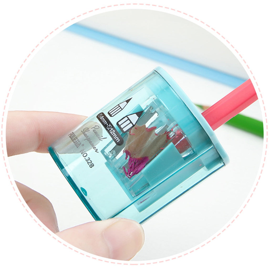 Clearance! Kbndieu Pencil Sharpener, Colored Pencil Sharpener Manual for Pencils and Crayon (2Pcs)