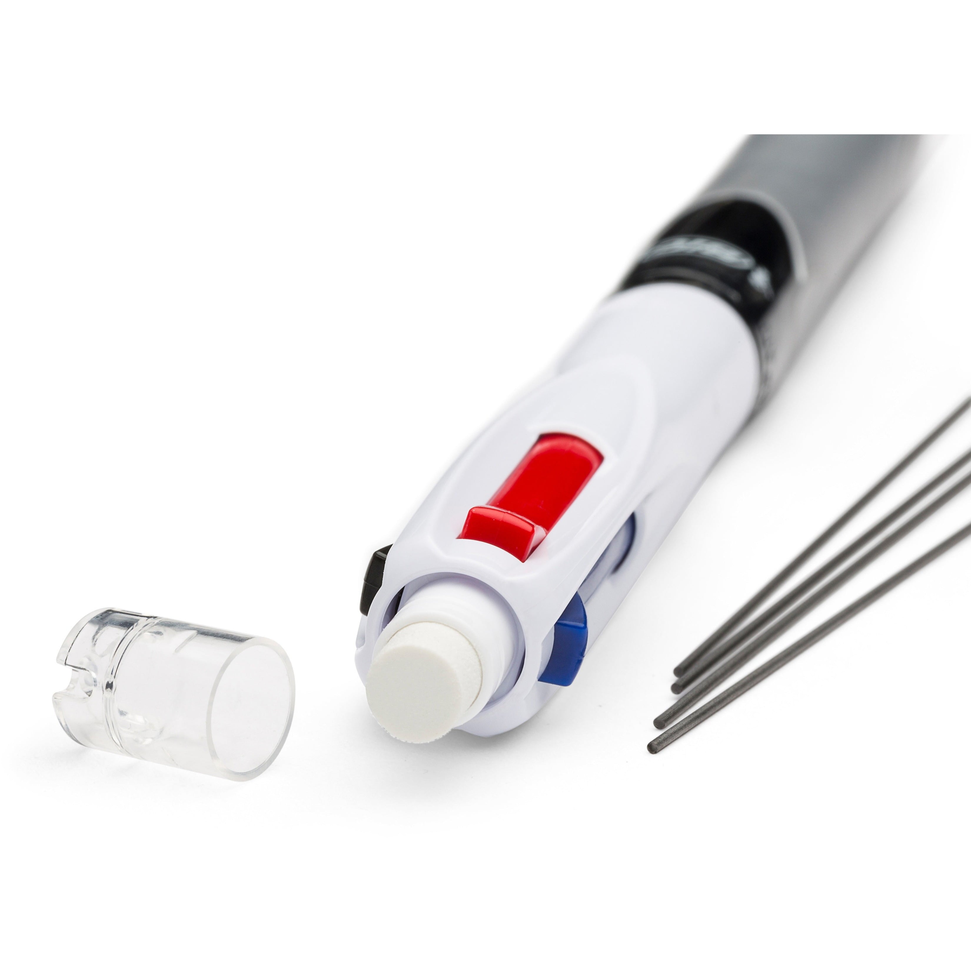 BIC MMLP1-AST 4-Color 3 plus 1 Medium 1 millimeter Pen/0.7 millimeter Pencil Retractable Ballpoint Pen/Pencil - Black/Blue/Red Ink/Gray/White Barrel (1-Set)