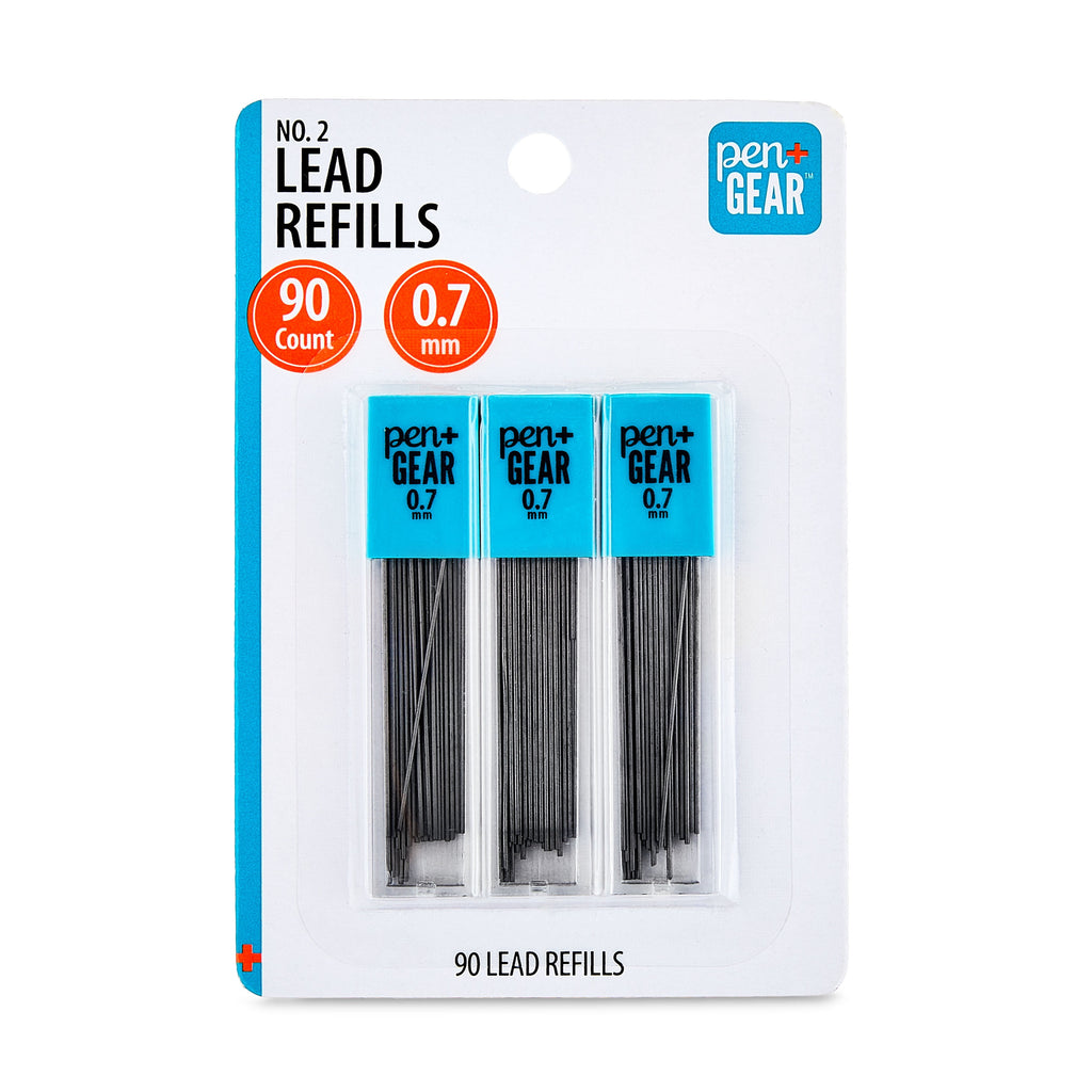(3 pack) Pen+Gear No. 2 Mechanical Pencil Dark Lead Refills, Pencil Lead Grade, 0.7mm, 90 Count