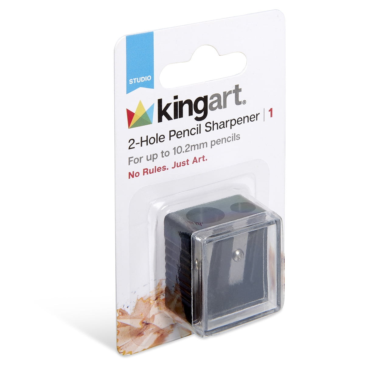KINGART 2 Hole Plastic Pencil Sharpener