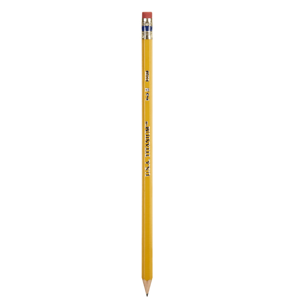USA Titanium #2 HB Pencils – 48 Count, Pre-Sharpened, Latex-Free, PMA Certified