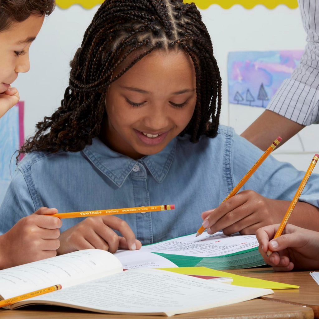 Paper Mate EverStrong #2 Pencils, Reinforced, Break-Resistant Lead When Writing, 72-Count