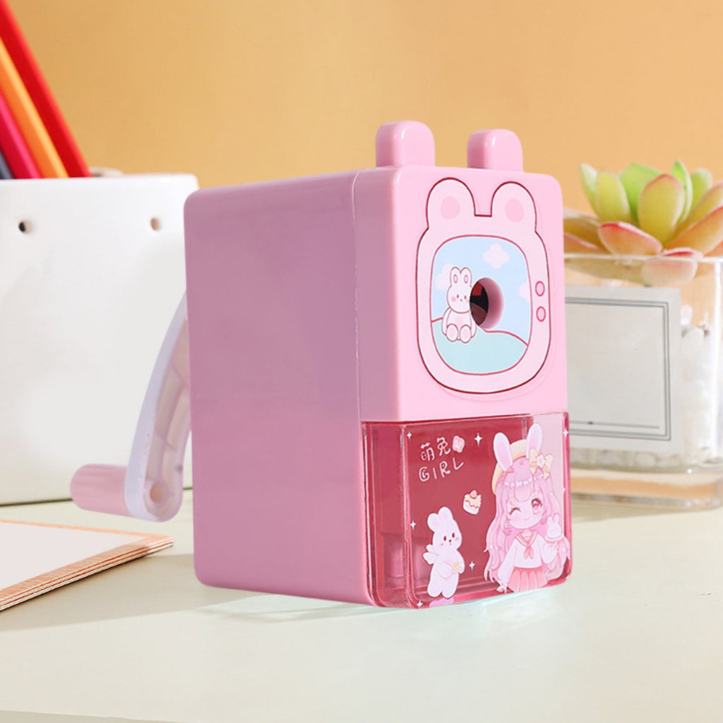 weibbin Cute Pencil Sharpener, Classroom, Home - Manual Sharpener for Colored Pencils, Supplies, Stationery Gifts