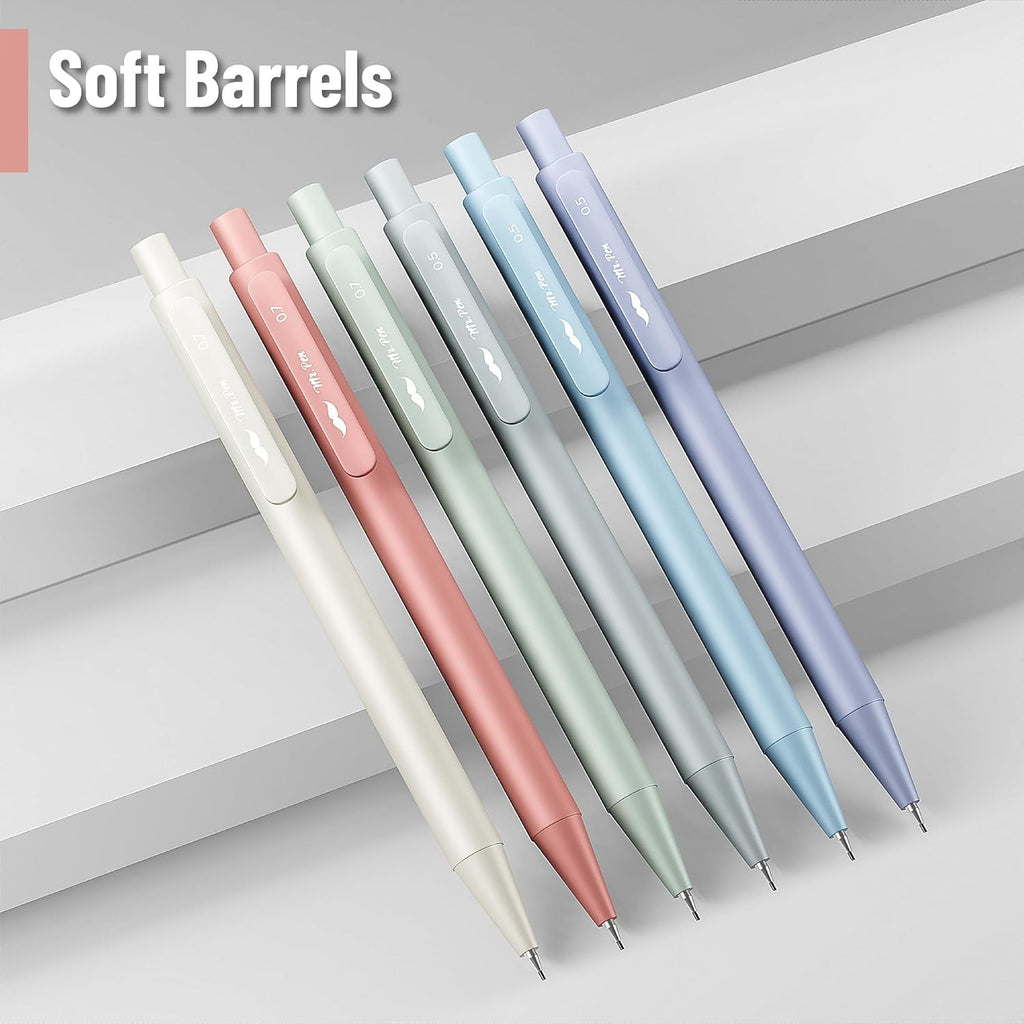 Mr. Pen- Pastel Mechanical Pencil Set with Lead Refills & Erasers, 6 Pack, 2 Sizes, 0.5 & 0.7mm, Aesthetic Mechanical Pencils Set