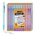 BIC Mechanical Pencil Xtra Life, Pastel Colors, 40 Count