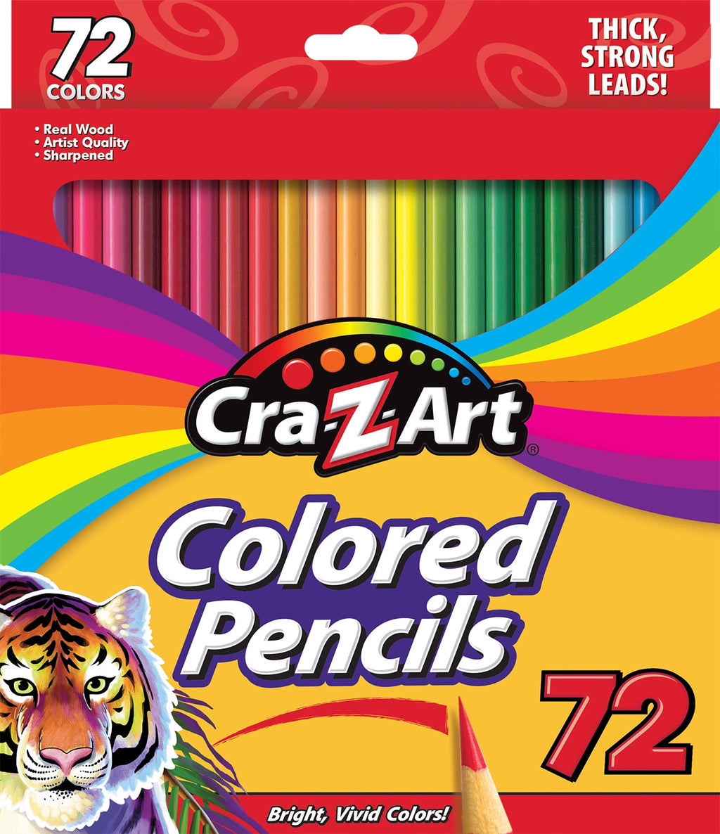 Cra-Z-Art Classic Colored Pencils, 72 Count, Multicolor, Beginner Child to Adult, Back to School