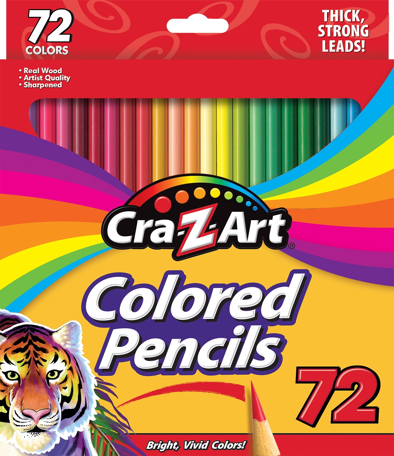 Cra-Z-Art Classic Colored Pencils, 72 Count, Multicolor, Beginner Child to Adult, Back to School