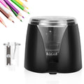 Eagle Electric Pencil Sharpener, Battery Powered, Portable and Replaceable Blade, Suitable for Home and Office Use, Only 1 Sharpener Included,Black
