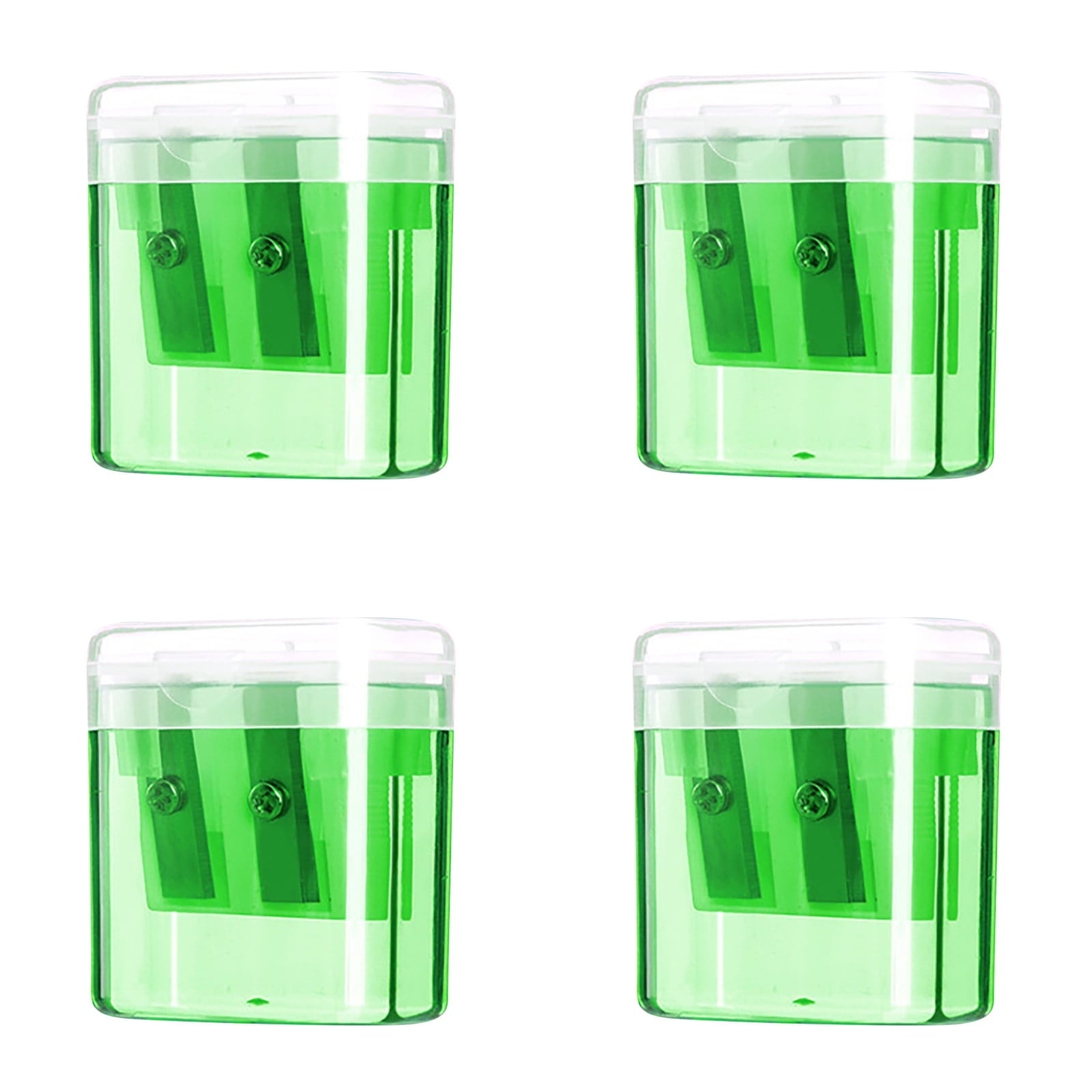 Guozer Pencil Sharpener for Classroom 1PCS Mini Pencil Sharpener Pencil Sharpener Double Hole Pencil Sharpener With Cover