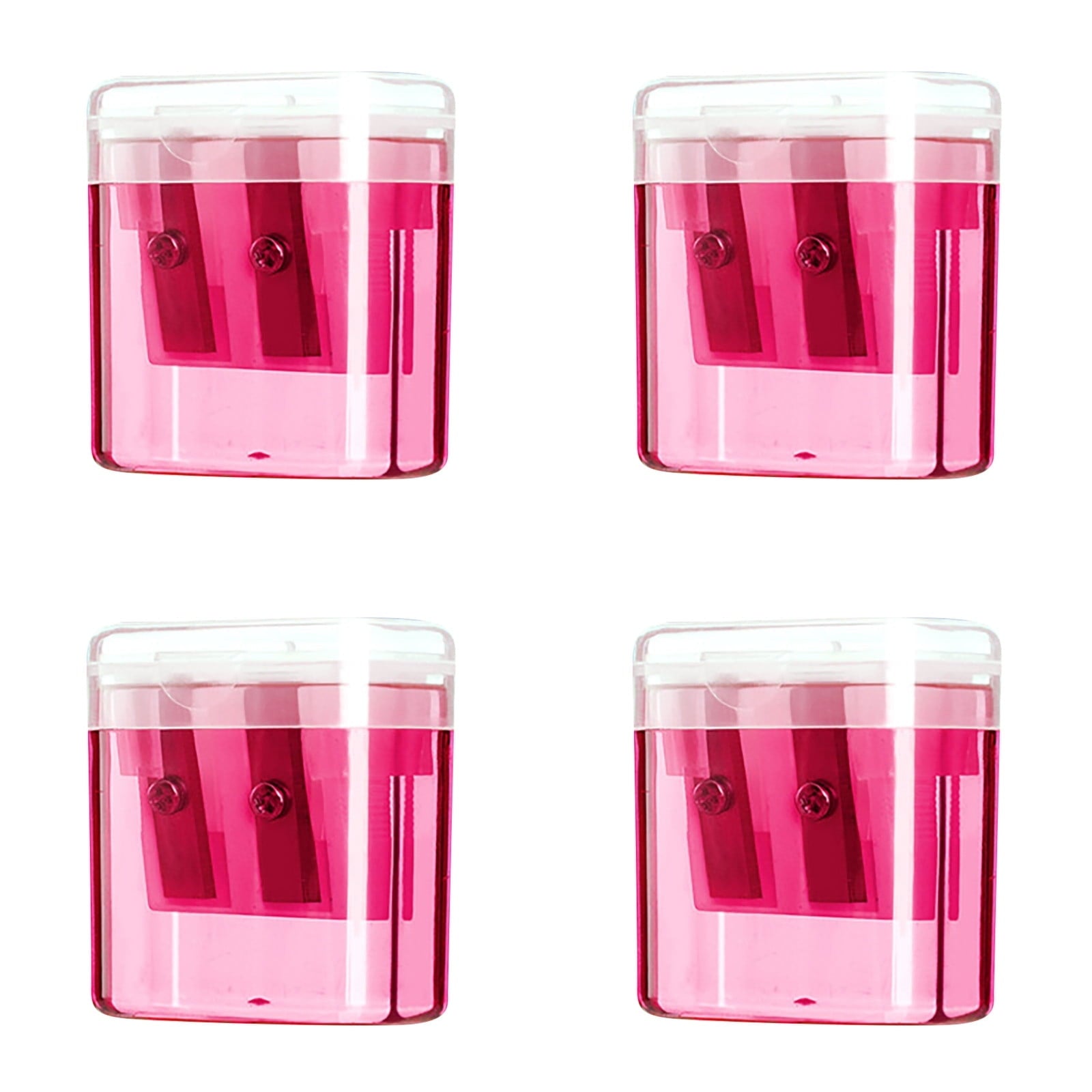 Guozer Pencil Sharpener for Classroom 1PCS Mini Pencil Sharpener Pencil Sharpener Double Hole Pencil Sharpener With Cover