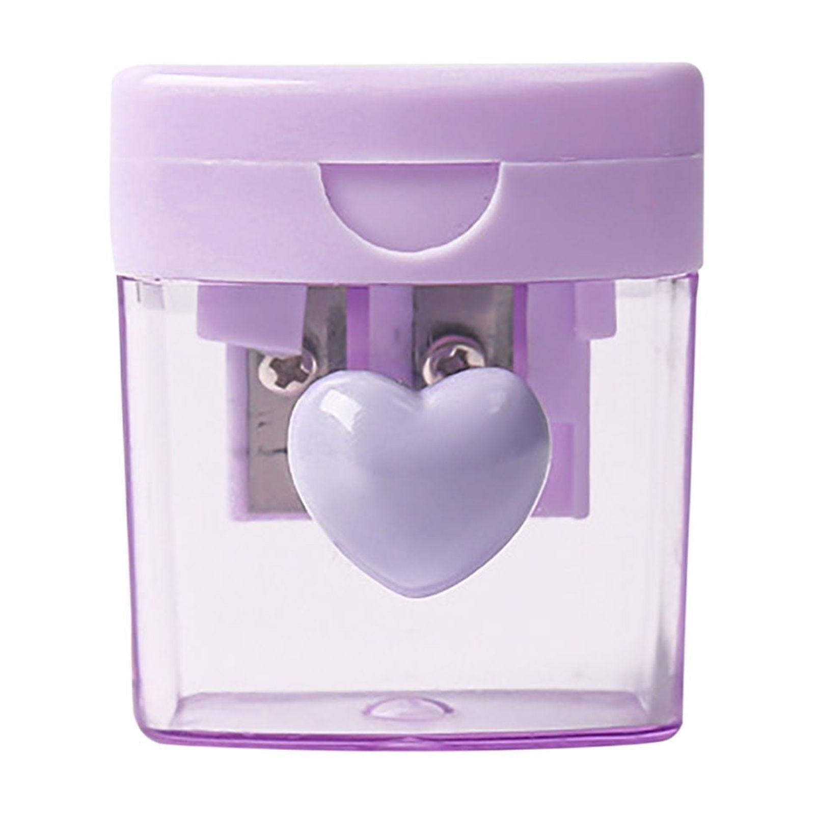 Guozer Pencil Sharpener for Classroom 1PCS Mini Pencil Sharpener Pencil Sharpener Double Hole Pencil Sharpener With Cover