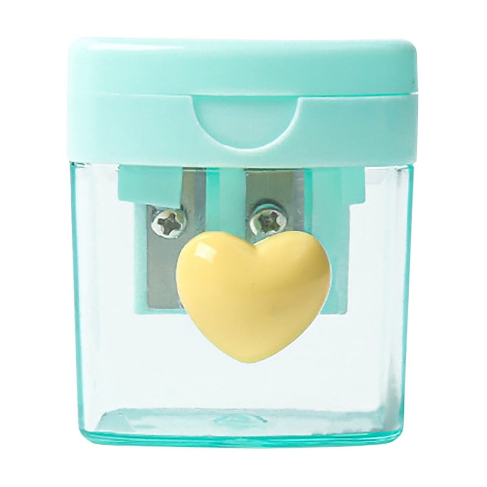 Guozer Pencil Sharpener for Classroom 1PCS Mini Pencil Sharpener Pencil Sharpener Double Hole Pencil Sharpener With Cover