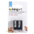 KINGART 2 Hole Plastic Pencil Sharpener