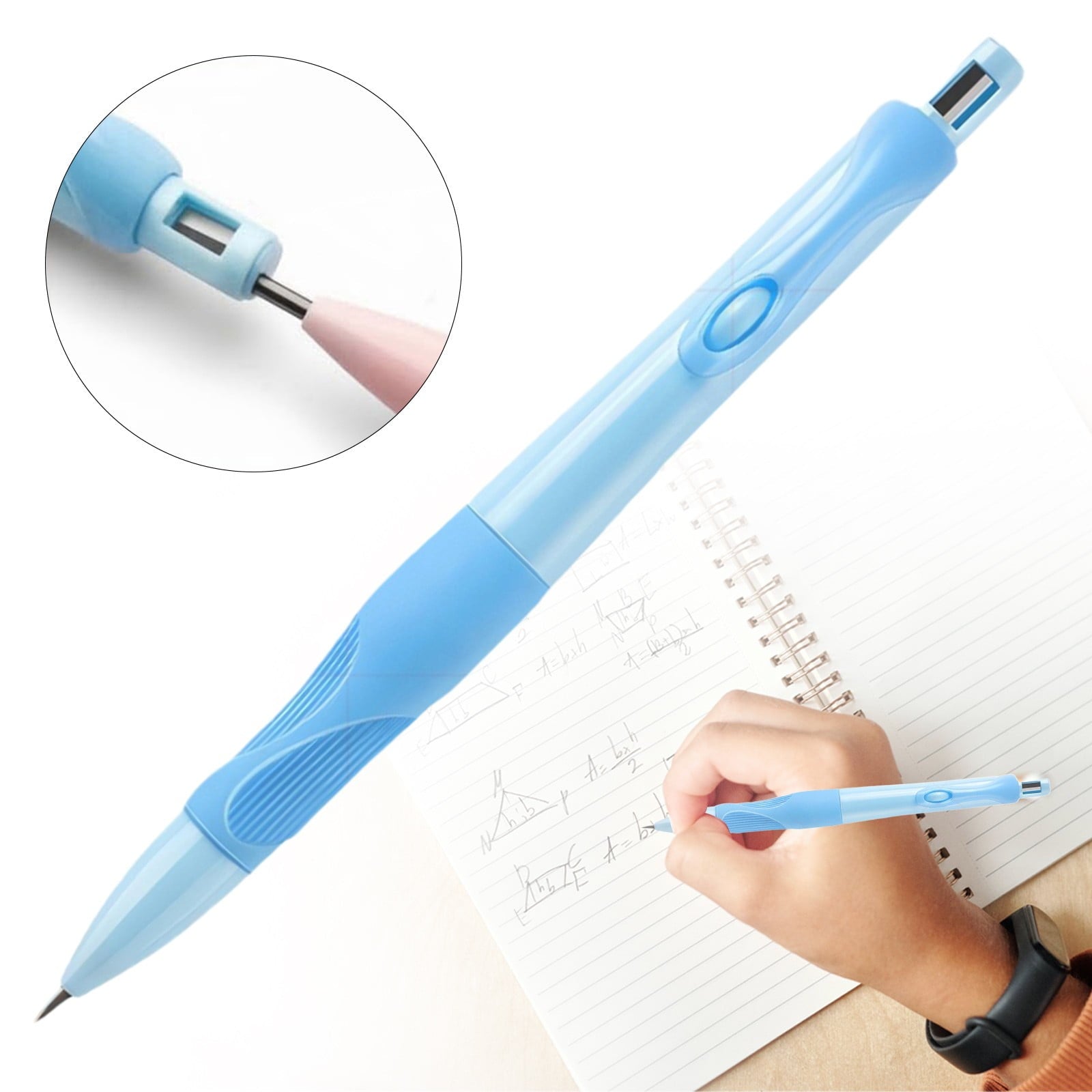 Markun Handwriting Thick Mechanical Pencils With Grip: 2.0MM HB Pencil B