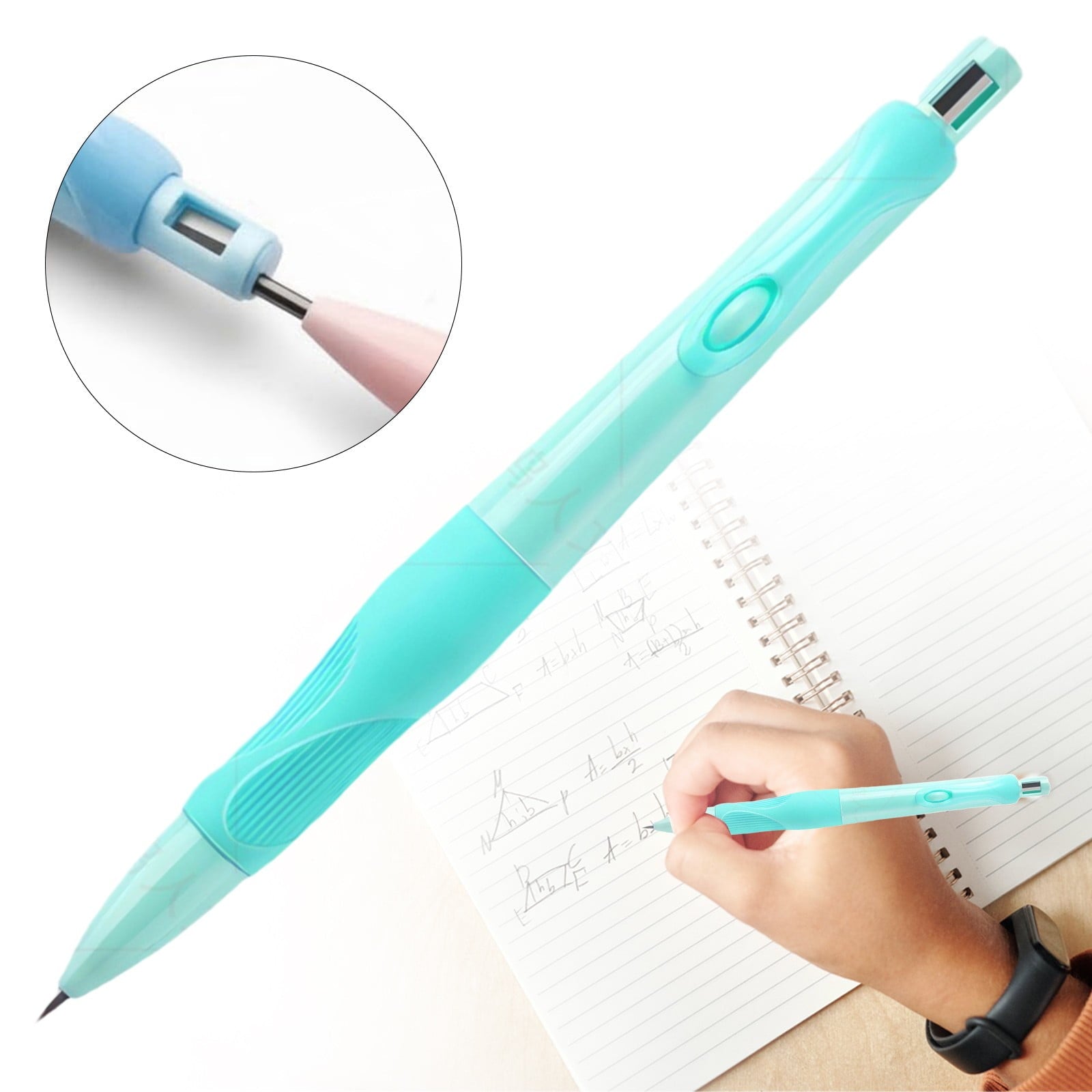 Markun Handwriting Thick Mechanical Pencils With Grip: 2.0MM HB Pencil B