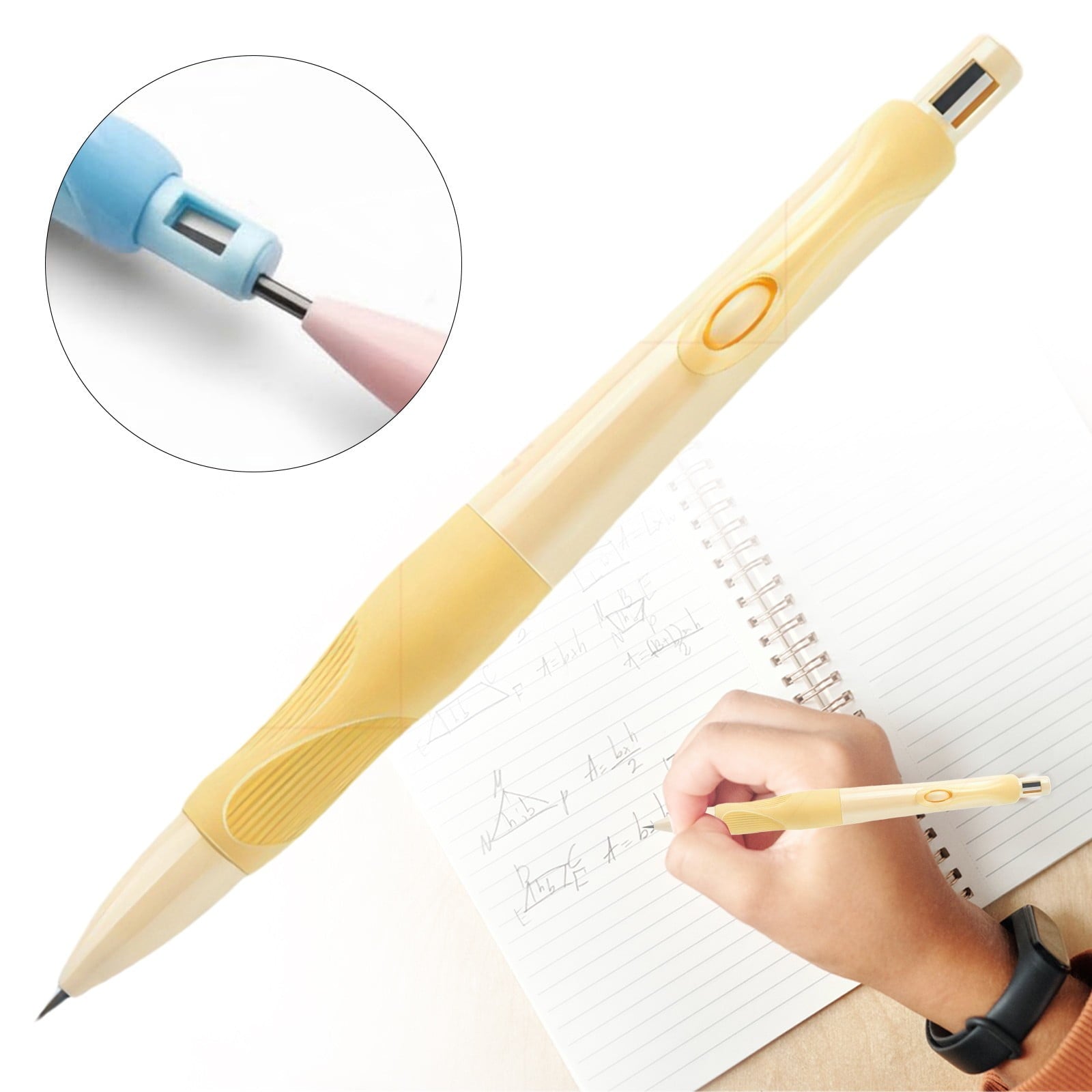 Markun Handwriting Thick Mechanical Pencils With Grip: 2.0MM HB Pencil B