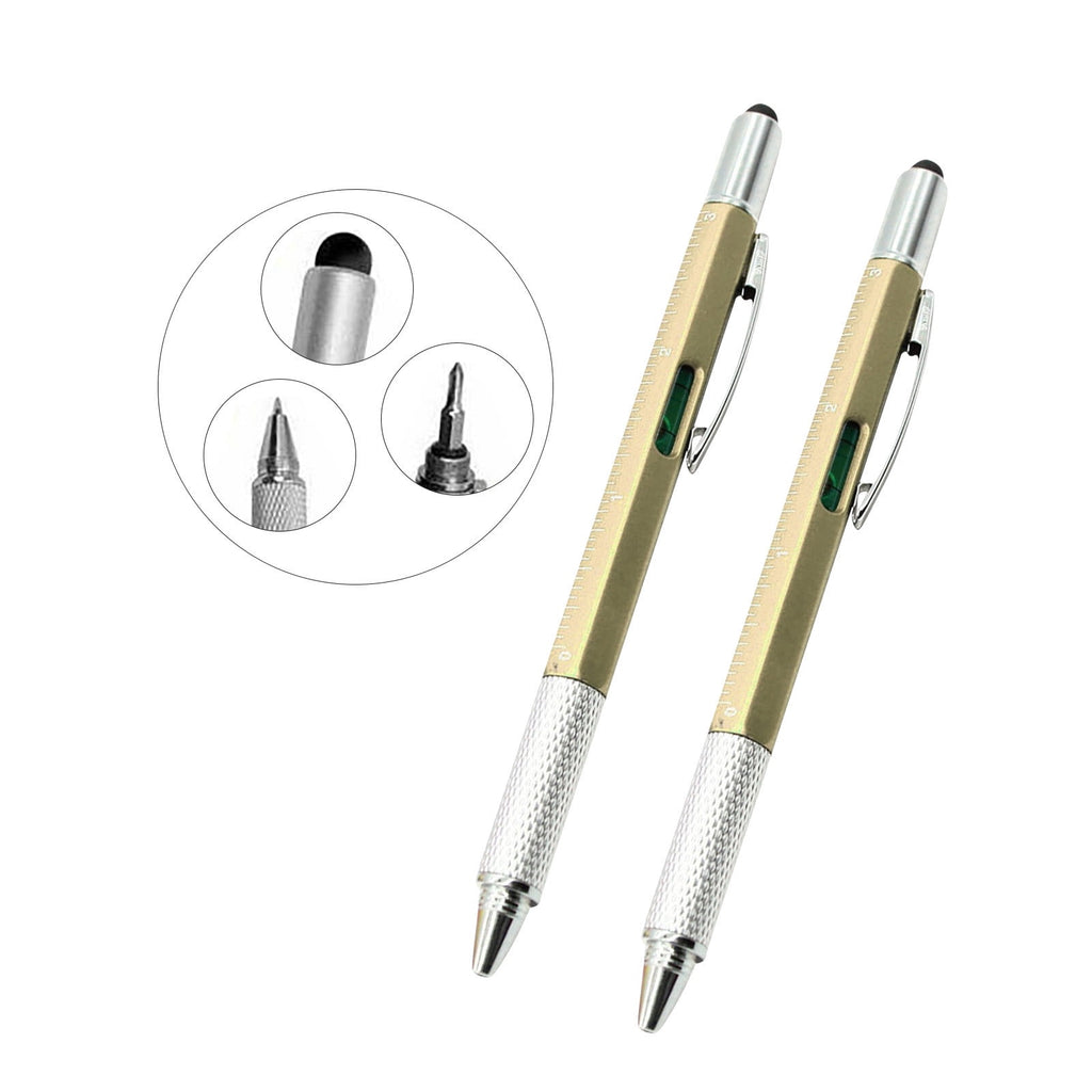 6 In 1 Multifunctional Screwdriver Tool Caliper Level Scale Ball Point Pen 10ml Office Supplies 50% off Clearance!