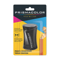 Prismacolor Premier Handheld Manual Pencil Sharpener, 2 Holes, Black, 1 Count