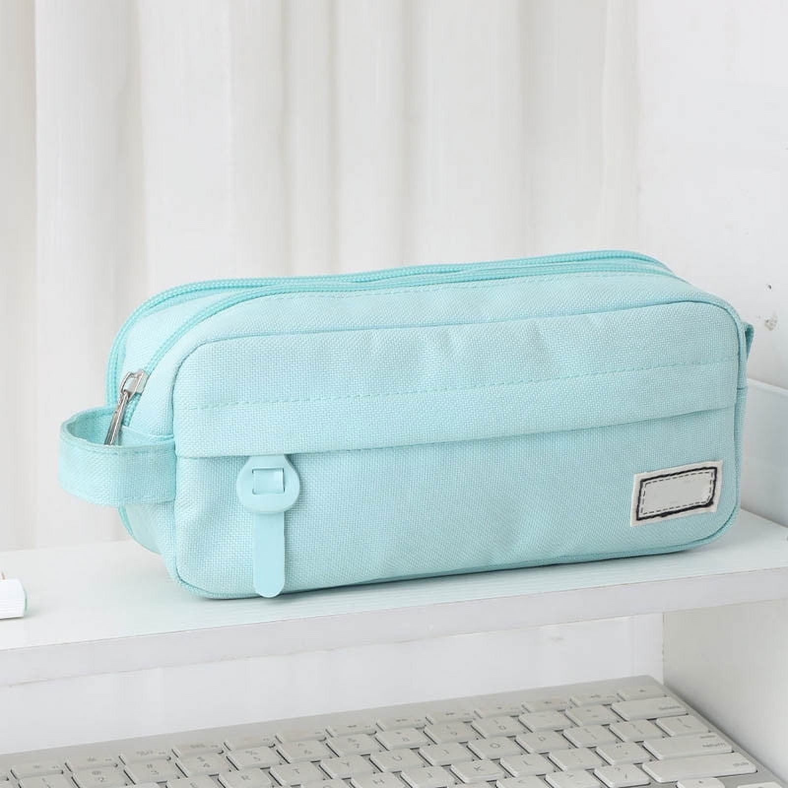 RXIRUCGD Multi-Compartment Pencil Pouch Large Capacity Stationery Case, Durable Oxford Cloth Pencil Case, Portable Organizer For Travel Office And University Organizer Supplies