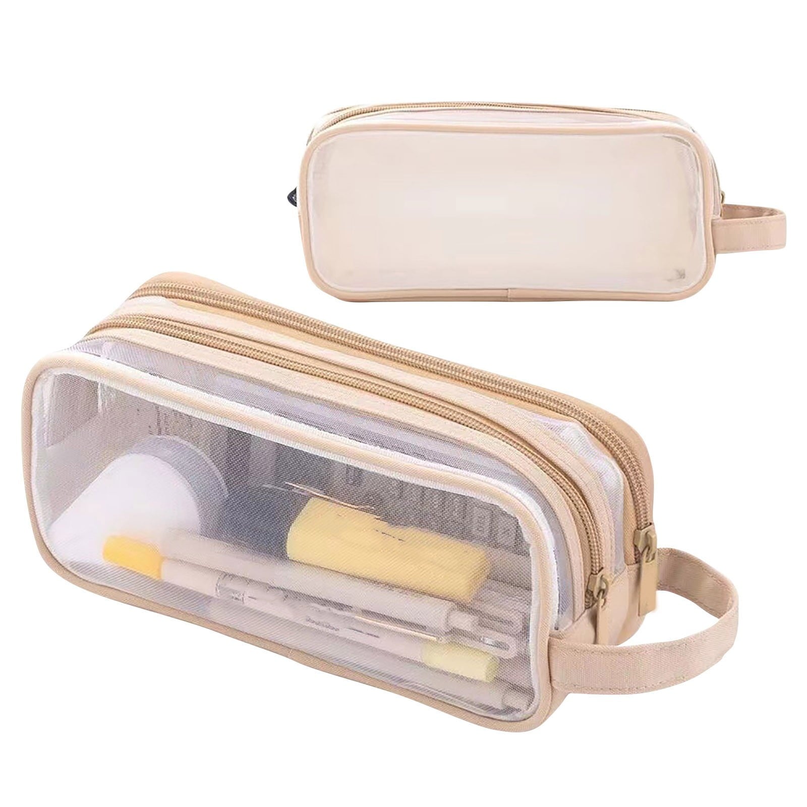 RXIRUCGD Multi-Compartment Pencil Pouch Large Capacity Stationery Case, Durable Oxford Cloth Pencil Case, Portable Organizer For Travel Office And University Organizer Supplies