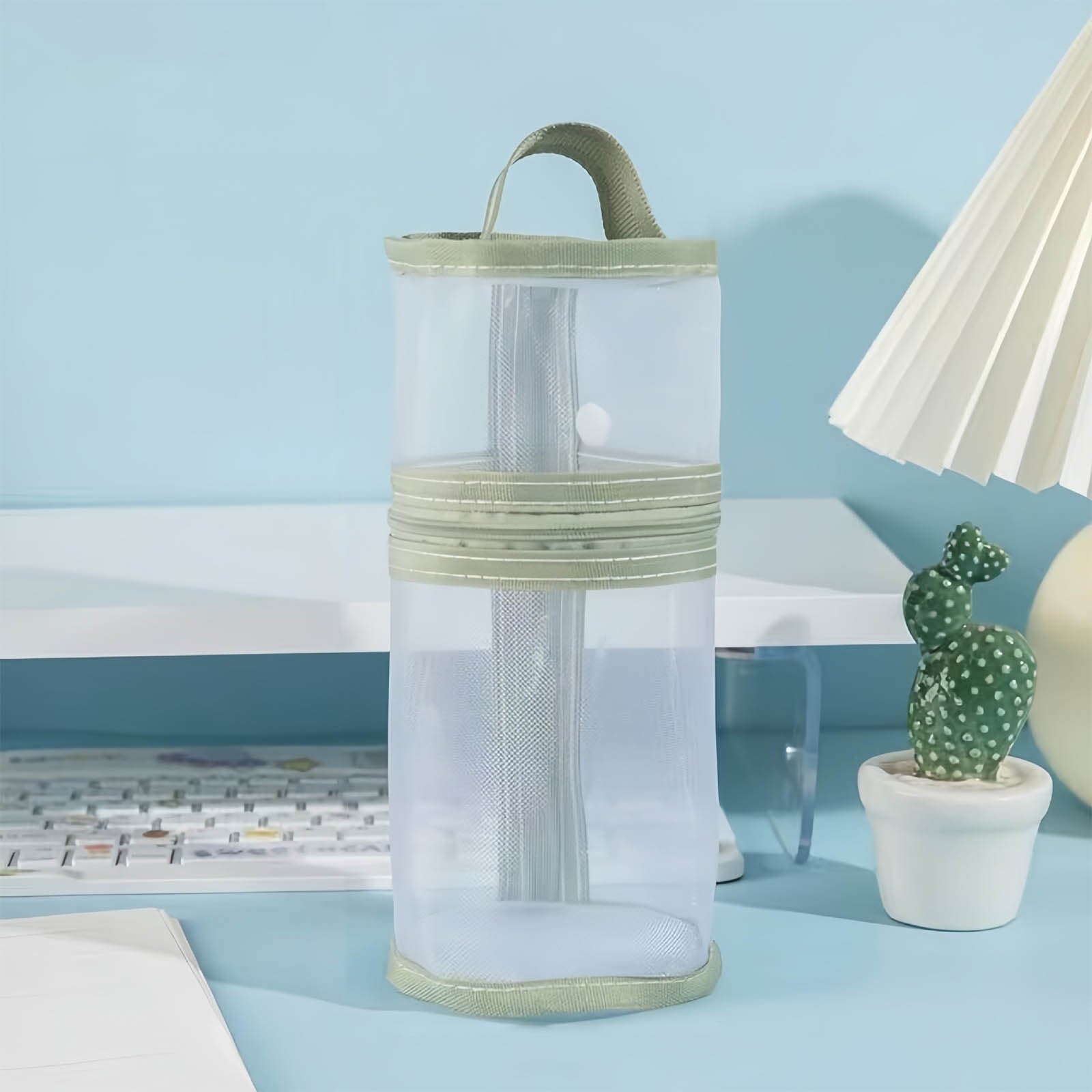 RXIRUCGD Multi-Compartment Pencil Pouch Large Capacity Stationery Case, Durable Oxford Cloth Pencil Case, Portable Organizer For Travel Office And University Organizer Supplies