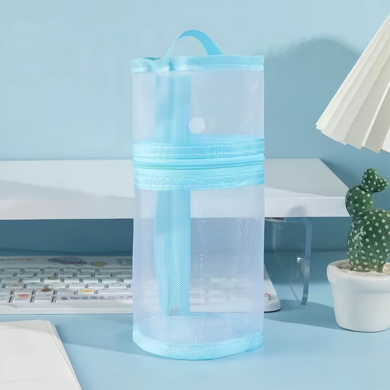 RXIRUCGD Multi-Compartment Pencil Pouch Large Capacity Stationery Case, Durable Oxford Cloth Pencil Case, Portable Organizer For Travel Office And University Organizer Supplies