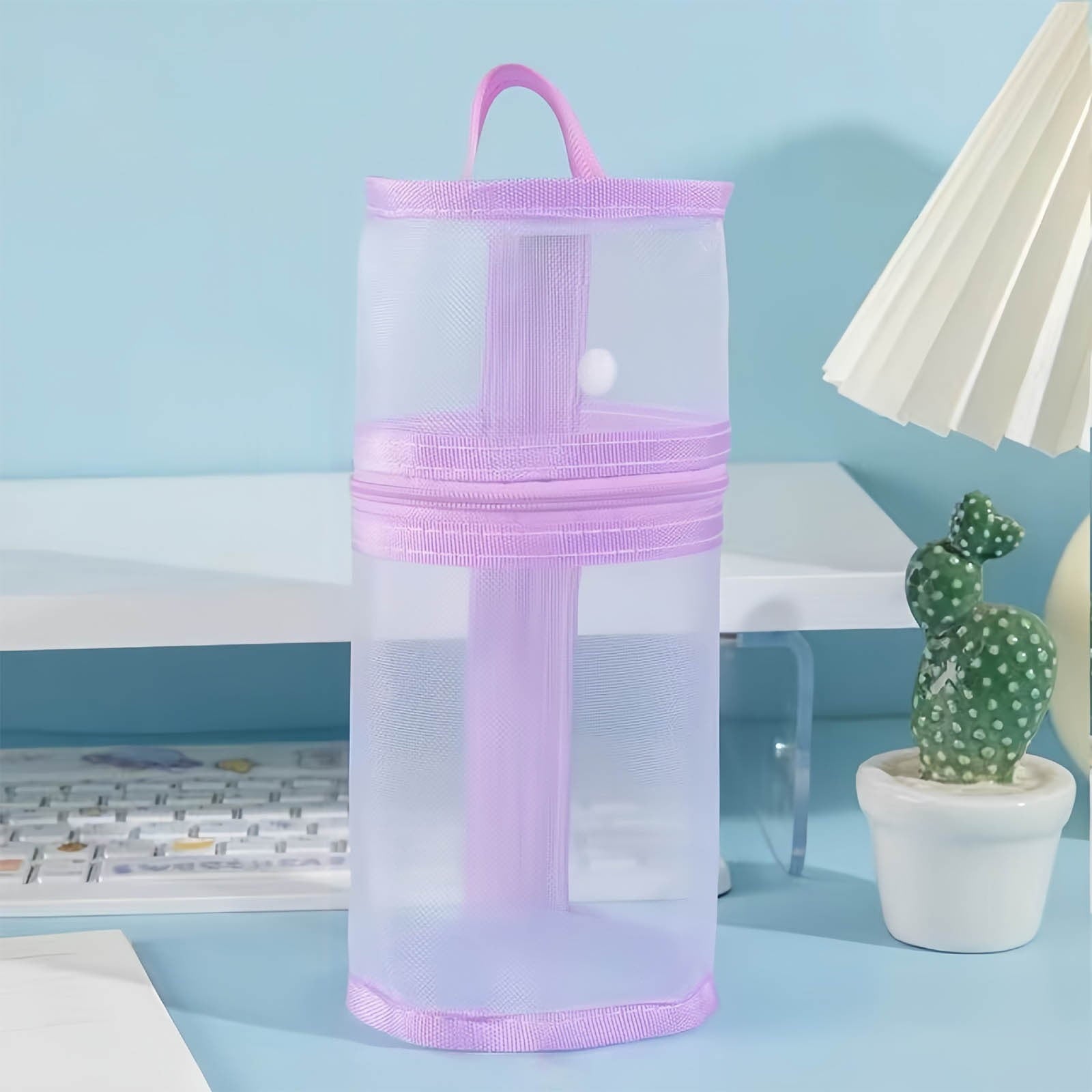 RXIRUCGD Multi-Compartment Pencil Pouch Large Capacity Stationery Case, Durable Oxford Cloth Pencil Case, Portable Organizer For Travel Office And University Organizer Supplies