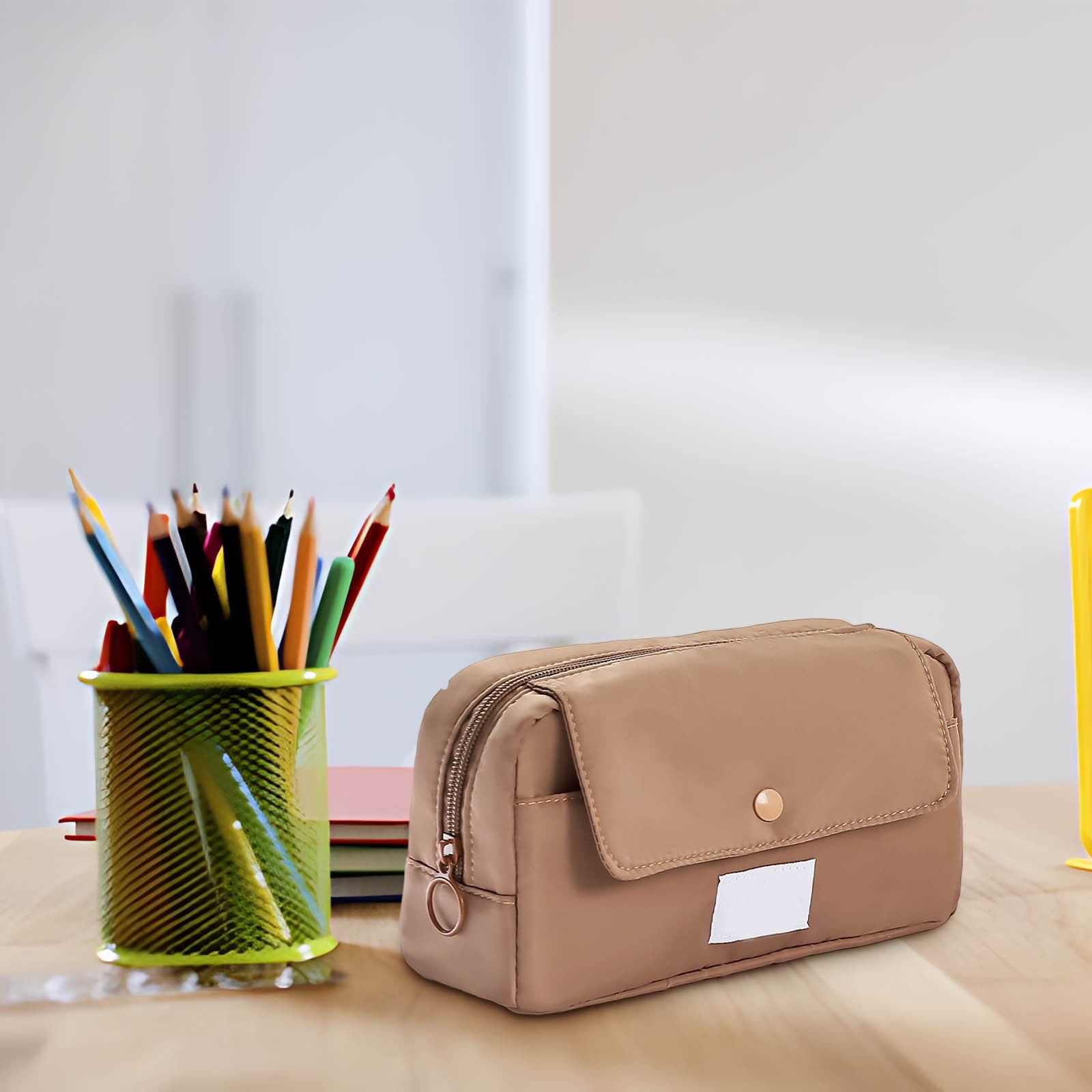 RXIRUCGD Multi-Compartment Pencil Pouch Large Capacity Stationery Case, Durable Oxford Cloth Pencil Case, Portable Organizer For Travel Office And University Organizer Supplies