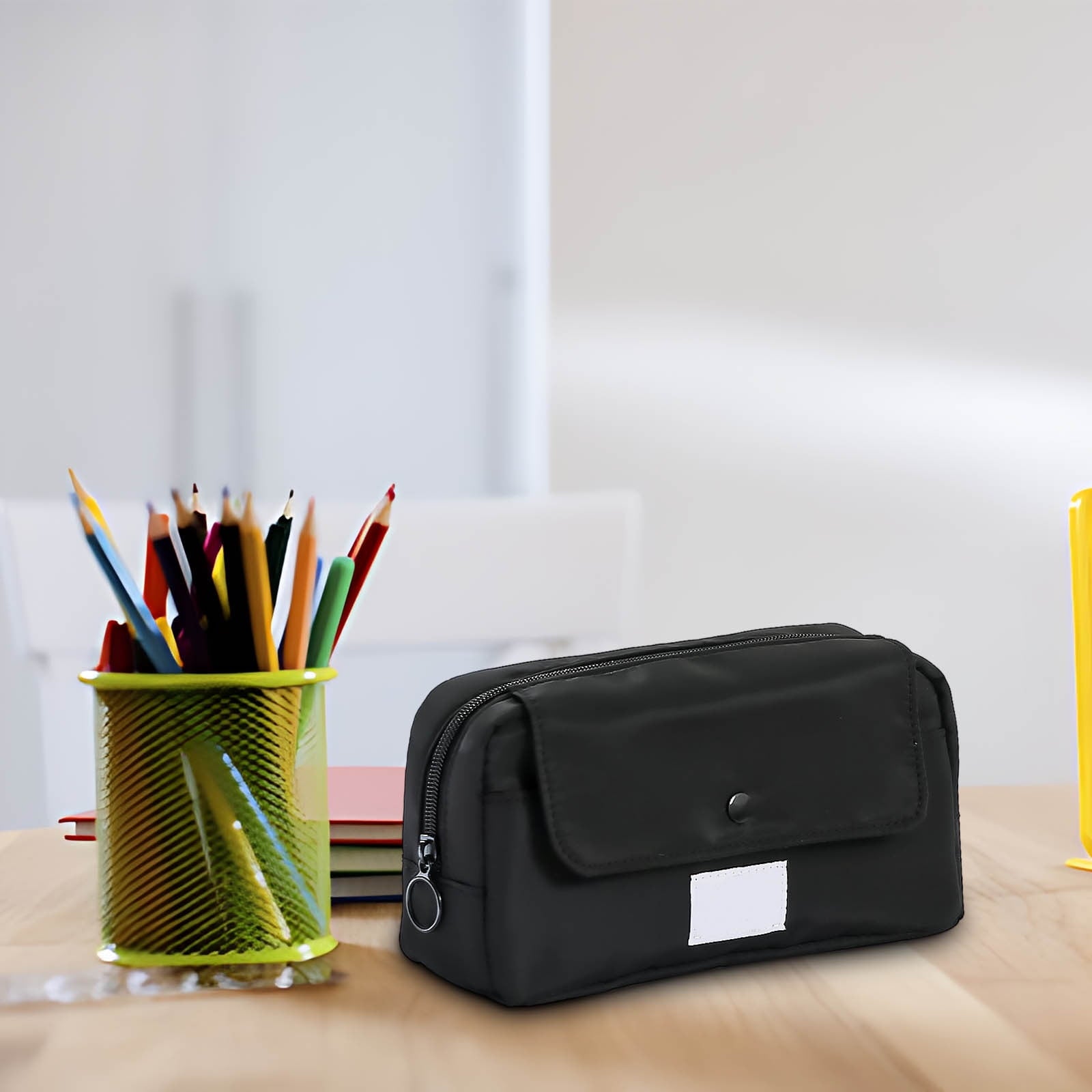 RXIRUCGD Multi-Compartment Pencil Pouch Large Capacity Stationery Case, Durable Oxford Cloth Pencil Case, Portable Organizer For Travel Office And University Organizer Supplies