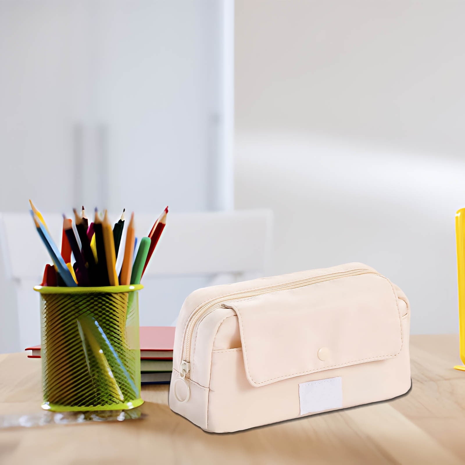 RXIRUCGD Multi-Compartment Pencil Pouch Large Capacity Stationery Case, Durable Oxford Cloth Pencil Case, Portable Organizer For Travel Office And University Organizer Supplies