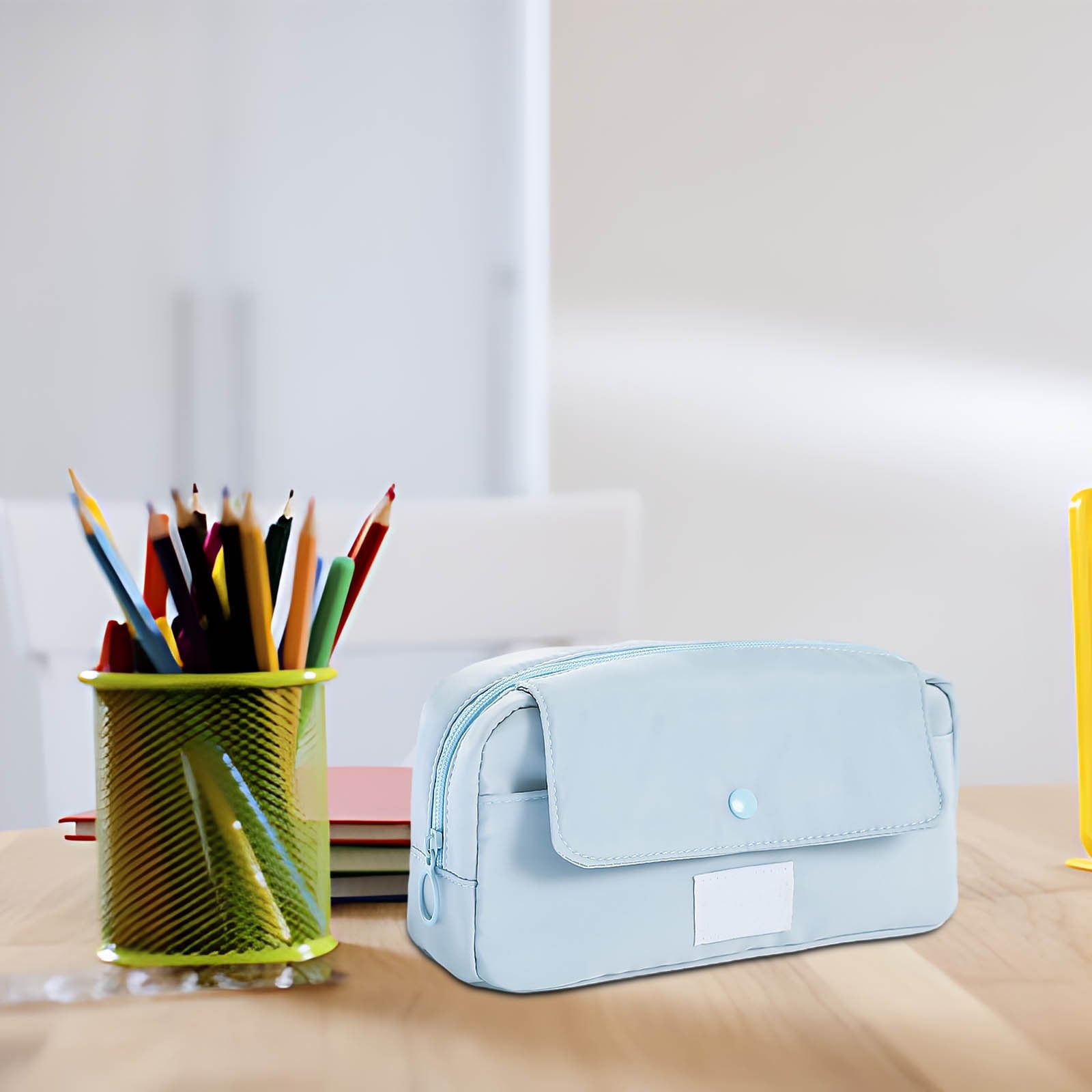 RXIRUCGD Multi-Compartment Pencil Pouch Large Capacity Stationery Case, Durable Oxford Cloth Pencil Case, Portable Organizer For Travel Office And University Organizer Supplies