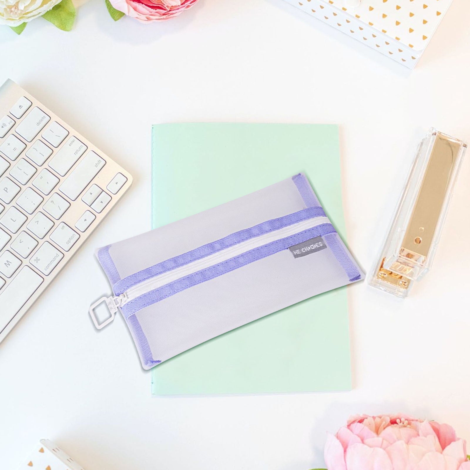 RXIRUCGD Multi-Compartment Pencil Pouch Large Capacity Stationery Case, Durable Oxford Cloth Pencil Case, Portable Organizer For Travel Office And University Organizer Supplies