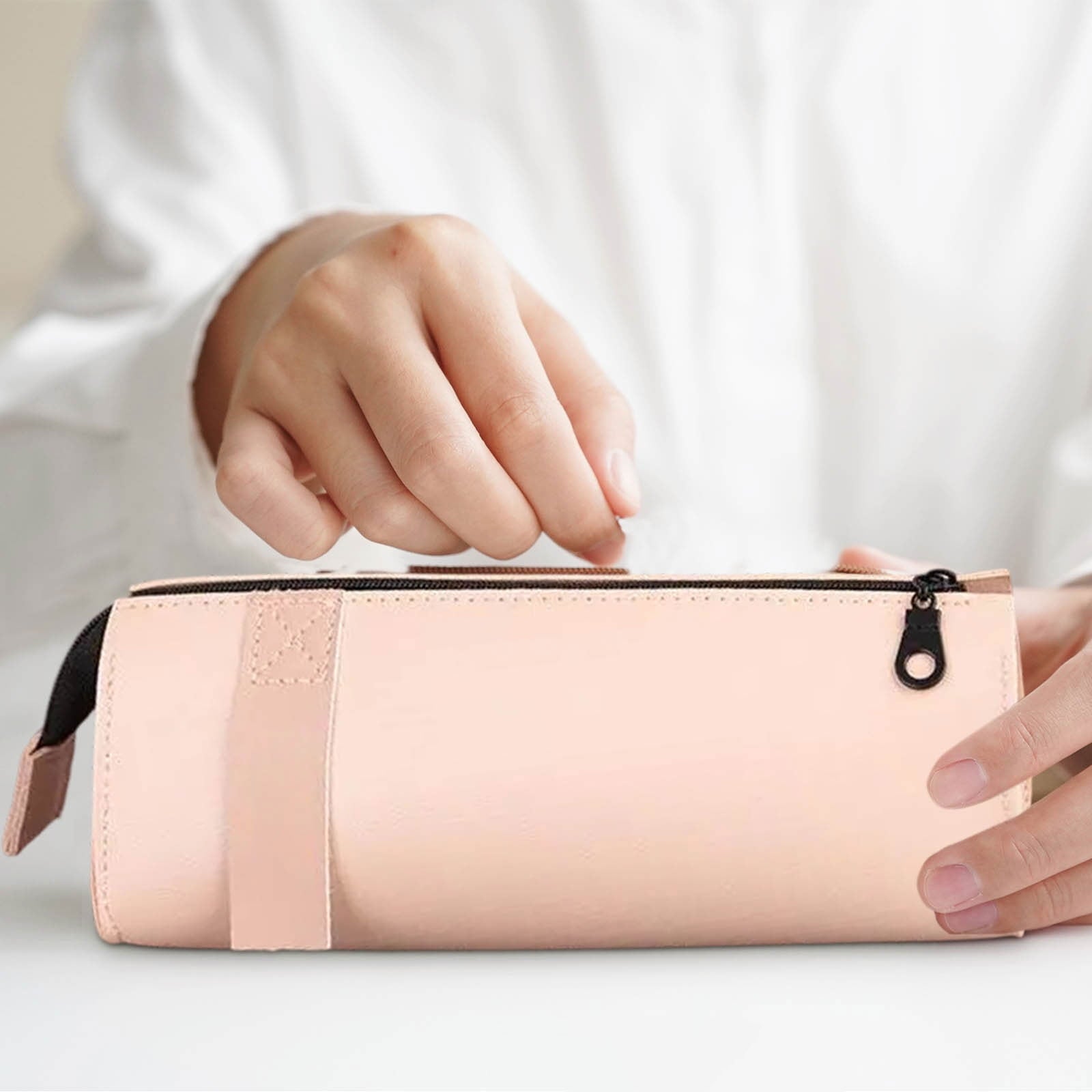 RXIRUCGD Multi-Compartment Pencil Pouch Large Capacity Stationery Case, Durable Oxford Cloth Pencil Case, Portable Organizer For Travel Office And University Organizer Supplies