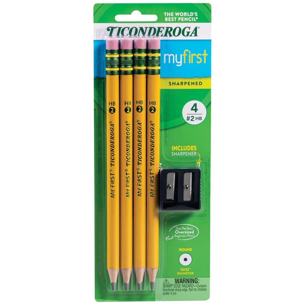 Ticonderoga My First Pencil Set, 5-Pieces, 0.35 Lead size