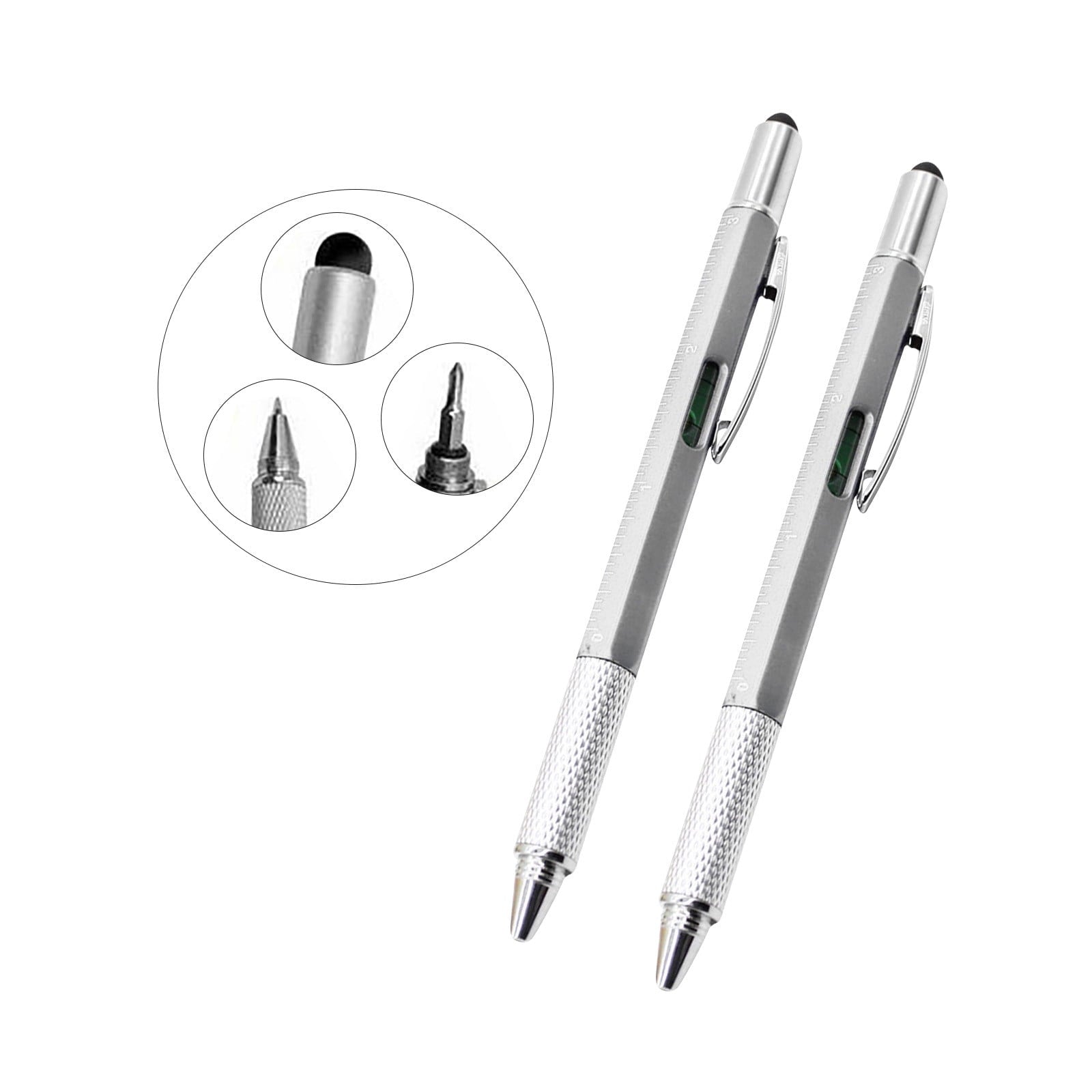 6 In 1 Multifunctional Screwdriver Tool Caliper Level Scale Ball Point Pen 10ml Office Supplies 50% off Clearance!