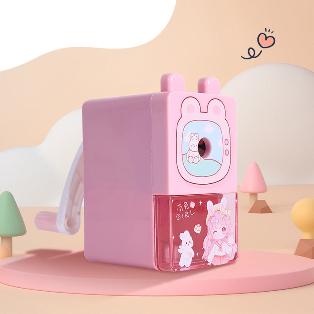 weibbin Cute Pencil Sharpener, Classroom, Home - Manual Sharpener for Colored Pencils, Supplies, Stationery Gifts