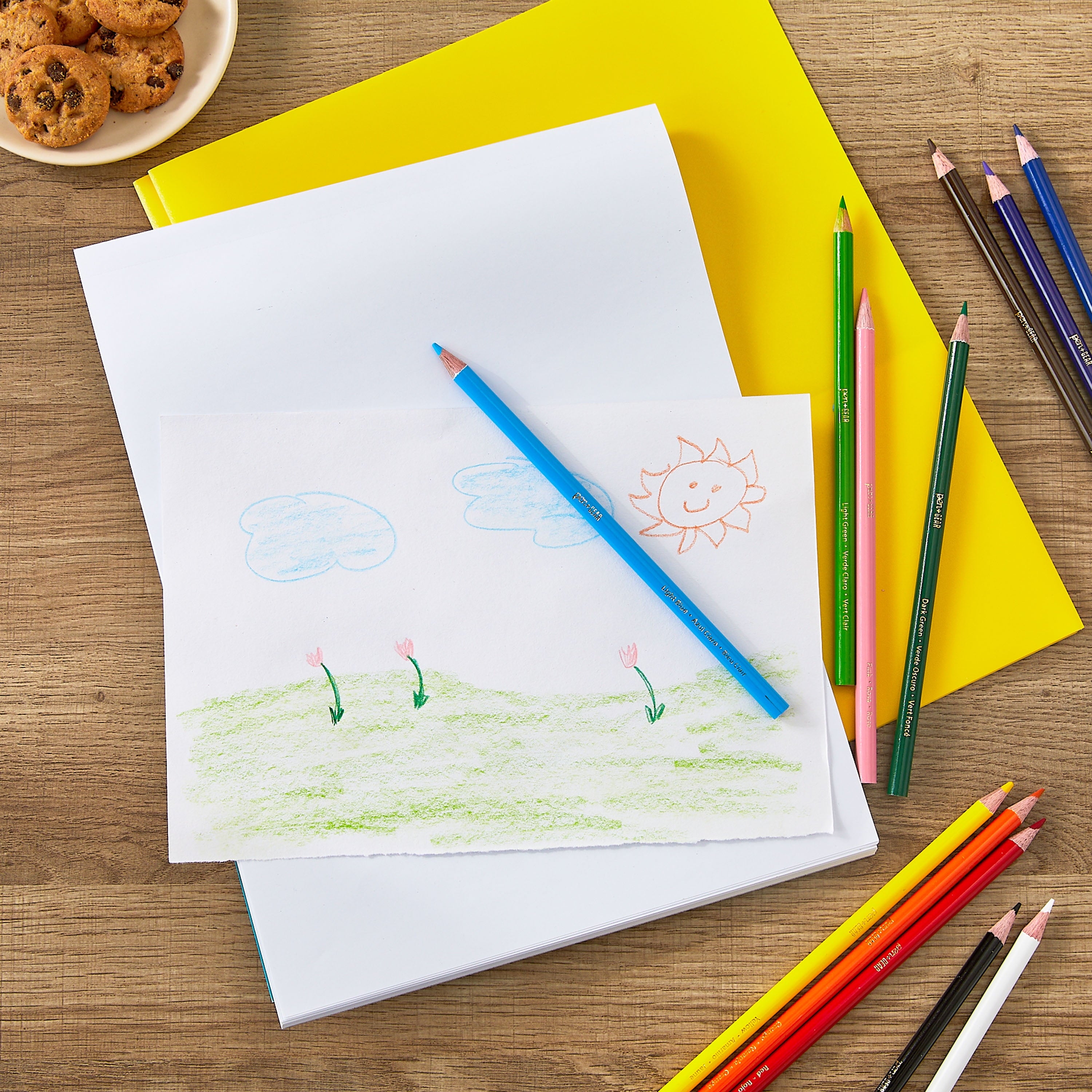 Pen+Gear Sharpened Colored Pencils, Assorted Colors, 24 Count