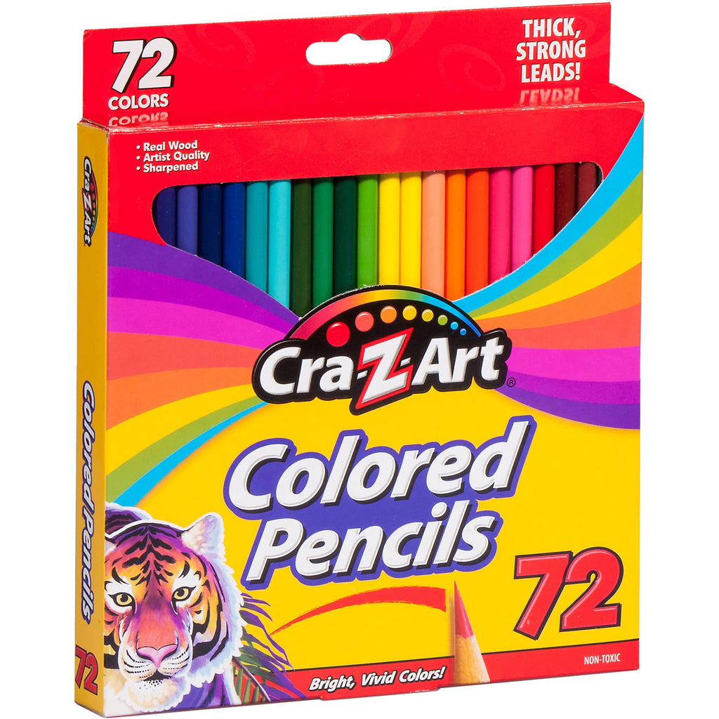 Cra-Z-Art Classic Colored Pencils, 72 Count, Multicolor, Beginner Child to Adult, Back to School
