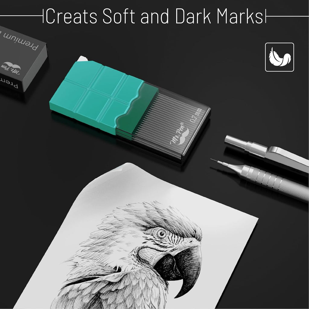 Mr. Pen- 0.7 Millimeter Lead Refills for Mechanical Pencils, 2B, 4 Pack, 480 PCS, 0.7 Lead Refills